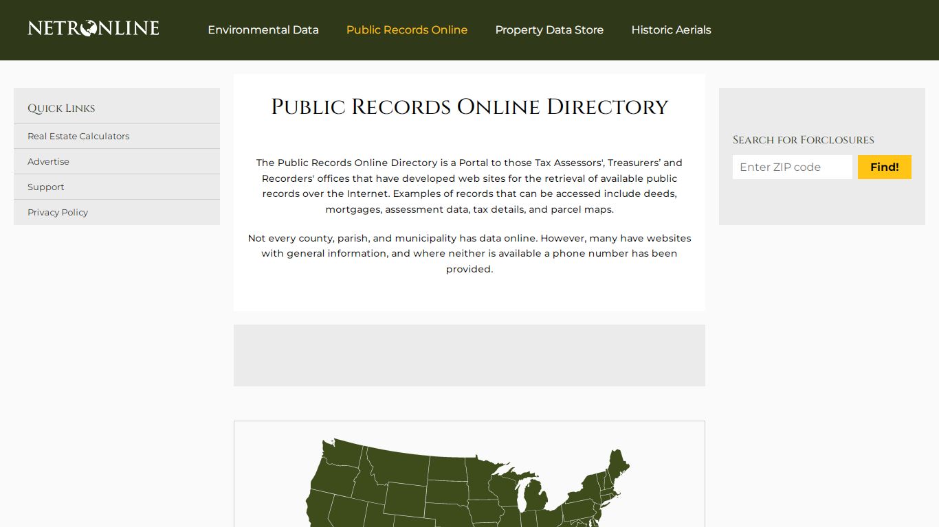 Michigan Public Records Online Directory - NETROnline.com